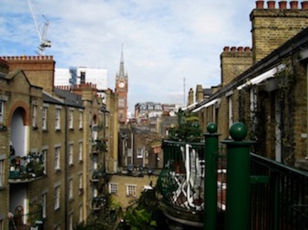 The view from the top floor of Midhope House, 2018. copy